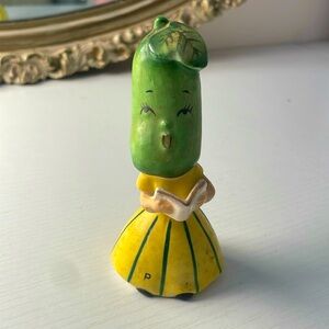 Ms. Pickle Ceramic salt or pepper shaker